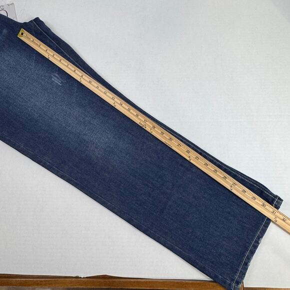 Fe Foeyal Medium Vintage Wash Men's 5 Pocket Distressed Jeans Size 38x31 NWT - Picture 9 of 13